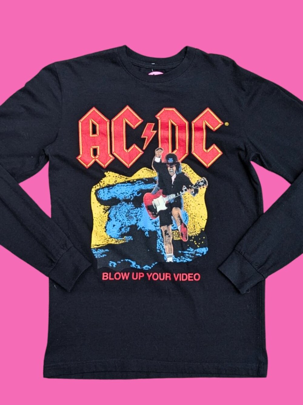 ACDC ''Blow Up Your Video'' Long Sleeve Shirt Size S